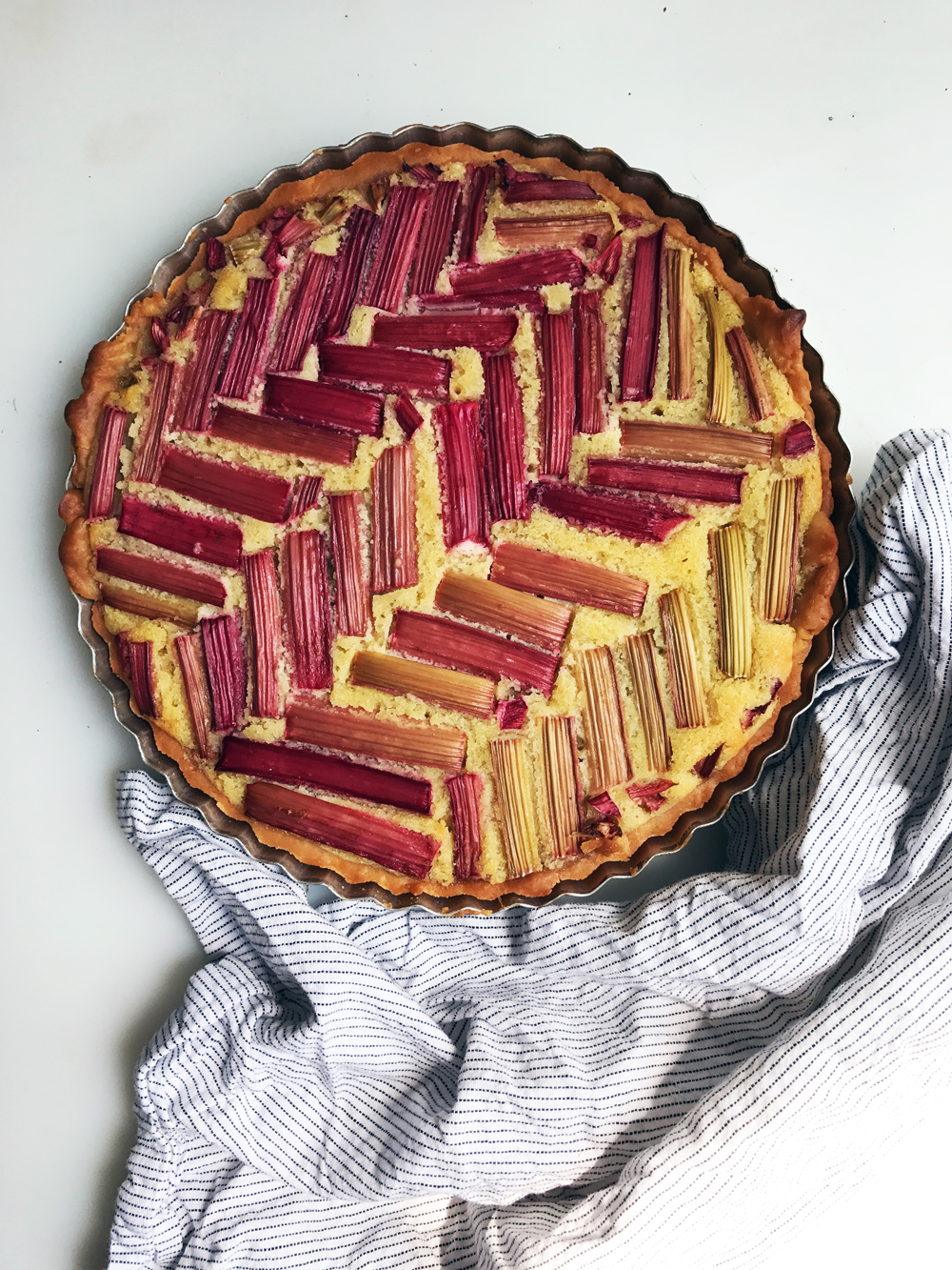 Rhubarb Frangipane Tart • Cook Til Delicious