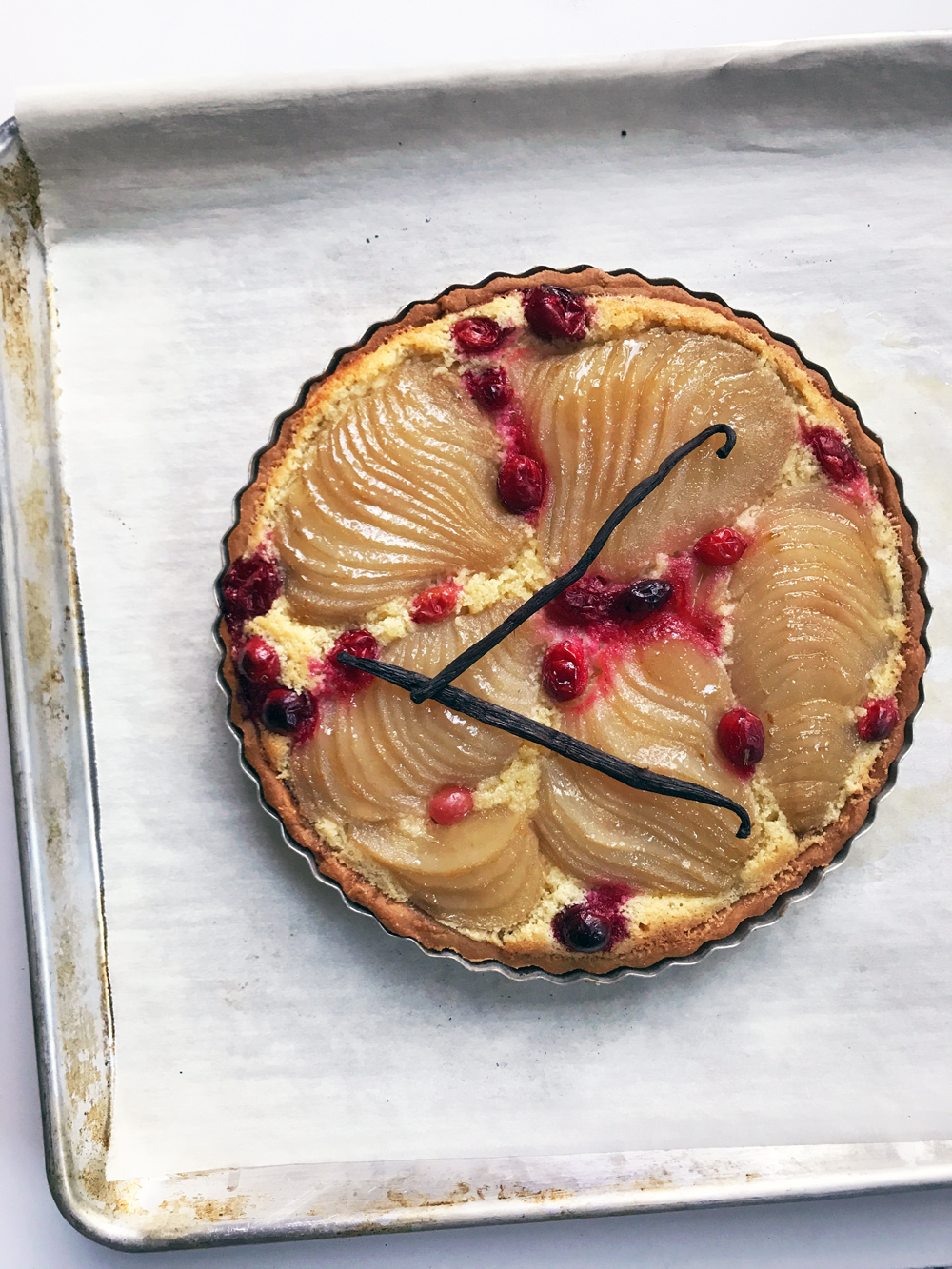 Pear Cranberry Frangipane Tart • Cook Til Delicious