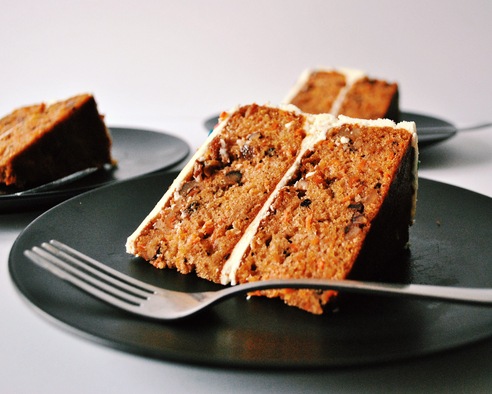 Carrot Cake With White Chocolate Cream Cheese Frosting • Cook Til Delicious