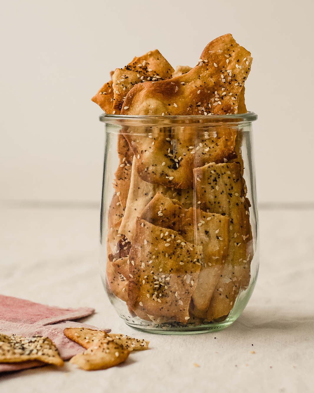 Sourdough Crackers with Olive Oil & Herbs